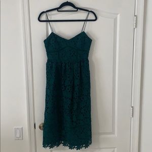 Club Monaco Green Lace Midi Dress